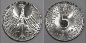 5 Mark Germania Ovest (1949-1990) Argento 