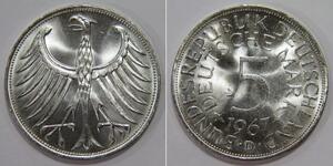 5 Mark Germania Ovest (1949-1990) Argento 