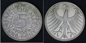 5 Mark Germania Ovest (1949-1990) Argento 