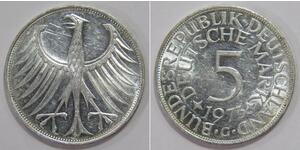 5 Mark Germania Ovest (1949-1990) Argento 