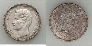 5 Mark Regno di Baviera (1806 - 1918) Argento Ottone di Baviera(1848 – 1916)