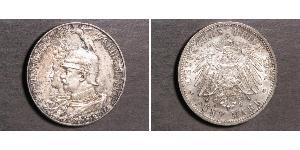 5 Mark Regno di Prussia (1701-1918) Argento Wilhelm II, German Emperor (1859-1941)