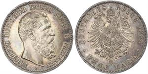 5 Mark Regno di Prussia (1701-1918) Argento Federico III di Germania (1831-1888)
