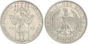 5 Mark Repubblica di Weimar (1918-1933) Argento 