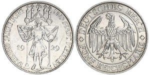 5 Mark Repubblica di Weimar (1918-1933) Argento 