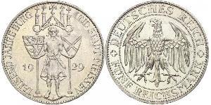 5 Mark Repubblica di Weimar (1918-1933) Argento 