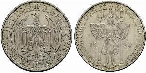 5 Mark Repubblica di Weimar (1918-1933) Argento 
