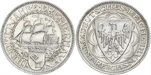 5 Mark Repubblica di Weimar (1918-1933) Argento 