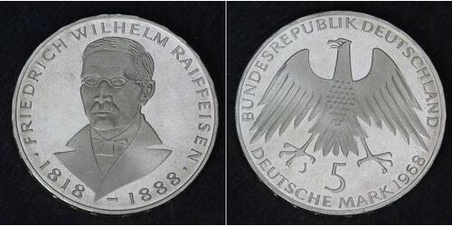5 Mark Repubblica di Weimar (1918-1933) Argento 