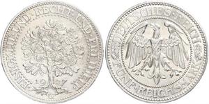 5 Mark Repubblica di Weimar (1918-1933) / Germania Argento 