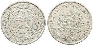 5 Mark Repubblica di Weimar (1918-1933) / Germania Argento 