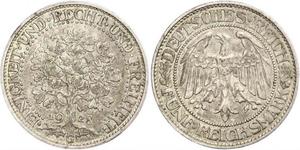 5 Mark Repubblica di Weimar (1918-1933) / Germania Argento 