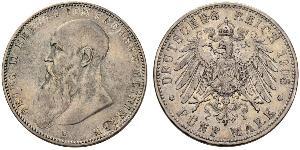 5 Mark Sassonia-Meiningen (1680 - 1918) Argento Giorgio II di Sassonia-Meiningen