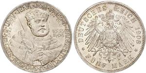 5 Mark Sassonia-Weimar-Eisenach (1809 - 1918) Argento 