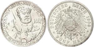 5 Mark Sassonia-Weimar-Eisenach (1809 - 1918) Argento 