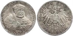 5 Mark Sassonia-Weimar-Eisenach (1809 - 1918) Argento 