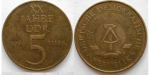 5 Mark Deutsche Demokratische Republik (1949-1990) Bronze/Nickel 