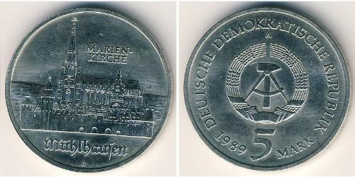 5 Mark German Democratic Republic (1949-1990) Copper/Nickel 