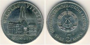 5 Mark République démocratique allemande (1949-1990) Cuivre/Nickel 