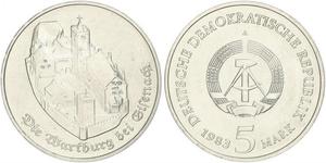 5 Mark République démocratique allemande (1949-1990) Cuivre/Zinc/Nickel 