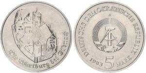 5 Mark République démocratique allemande (1949-1990) Cuivre/Zinc/Nickel 