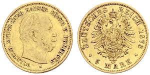 5 Mark Königreich Preußen (1701-1918) Gold Wilhelm I, German Emperor (1797-1888)