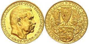 5 Mark Weimar Republic (1918-1933) Gold Paul von Hindenburg