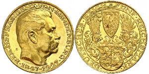 5 Mark Weimar Republic (1918-1933) Gold Paul von Hindenburg