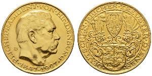 5 Mark Weimarer Republik (1918-1933) Gold Paul von Hindenburg