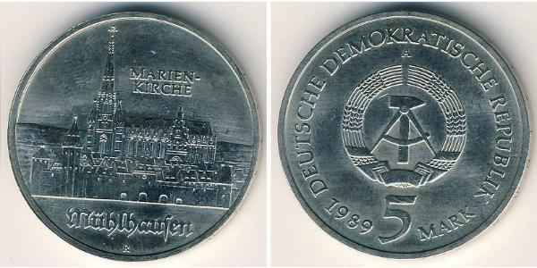 5 Mark Deutsche Demokratische Republik (1949-1990) Kupfer/Nickel 