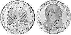 5 Mark Geschichte der Bundesrepublik Deutschland (1949-1990) Kupfer/Nickel 