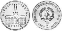 5 Mark Deutsche Demokratische Republik (1949-1990) Kupfer/Nickel/Zink 