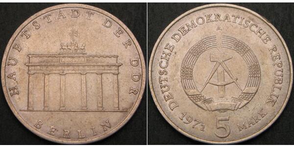 5 Mark Deutsche Demokratische Republik (1949-1990) Kupfer/Zink/Nickel 