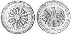 5 Mark Alemania Occidental (1949-1990) Níquel/Cobre 