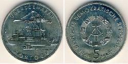 5 Mark República Democrática Alemana (1949-1990) Níquel/Cobre 