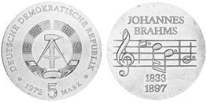 5 Mark República Democrática Alemana (1949-1990) Níquel/Cobre 