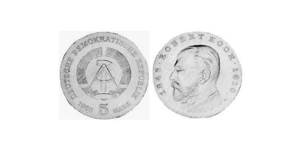 5 Mark República Democrática Alemana (1949-1990) Níquel/Cobre 