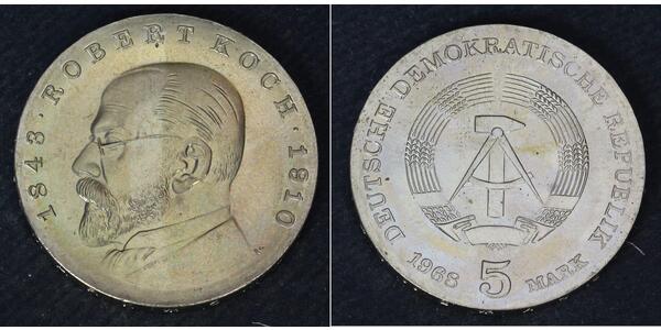 5 Mark República Democrática Alemana (1949-1990) Níquel/Cobre 