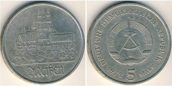 5 Mark República Democrática Alemana (1949-1990) Níquel/Cobre/Zinc 
