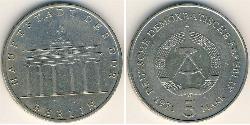 5 Mark República Democrática Alemana (1949-1990) Níquel/Cobre/Zinc 