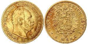 5 Mark Royaume de Prusse (1701-1918) Or Wilhelm I, German Emperor (1797-1888)