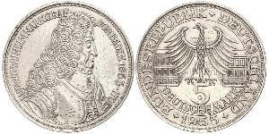 5 Mark Alemania Plata 
