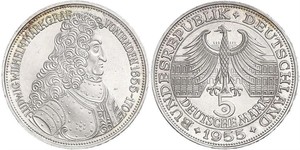 5 Mark Alemania Plata 