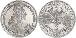 5 Mark Alemania Plata 