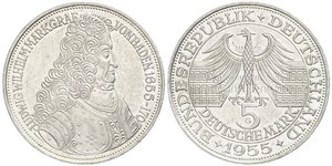 5 Mark Alemania Plata 