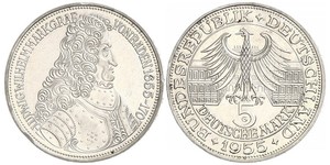 5 Mark Alemania Plata 