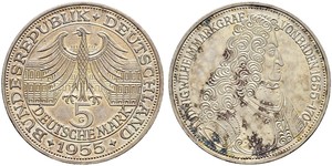 5 Mark Alemania Plata 