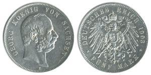 5 Mark Alemania Plata 