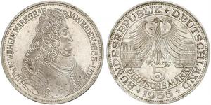 5 Mark Alemania Plata 