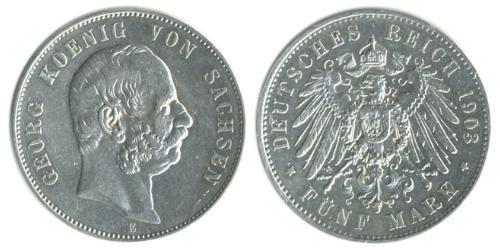 5 Mark Alemania Plata 